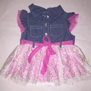 Babygirl Jean & Lace Dress